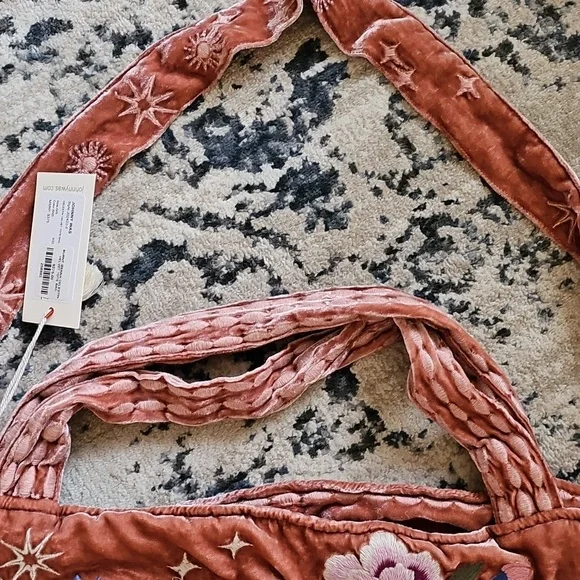 Johnny Was Celestin Velvet Tote  - Rare - EUC -  Price Firm - Picture 12 of 17